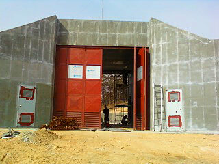 전차포진지 방진패드 설치