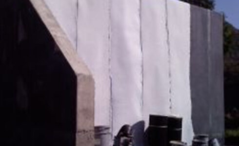 부직포접착 드레인보드 군통신호방수 시공사진